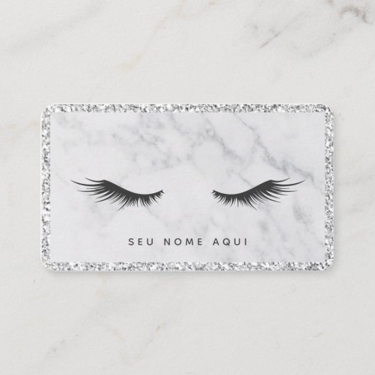 Visitenkarte,- Designer der Wimper -, Visitenkarte (Vorderseite)