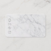 Visitenkarte,- Designer der Wimper -, Visitenkarte (Rückseite)