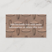 Visitenkarte-Diamant-Platten-Kupfer Visitenkarte (Rückseite)