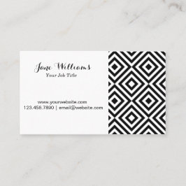 Visitenkarte-Diamant-Rückseiten-Schwarzes Visitenkarte