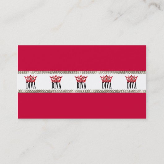 Visitenkarte "Diva Attitude" (Rückseite)
