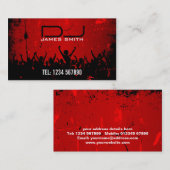 Visitenkarte DJ (Vorne/Hinten)