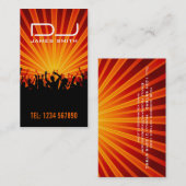 Visitenkarte DJ (Vorne/Hinten)