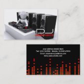 Visitenkarte DJ (Vorne/Hinten)