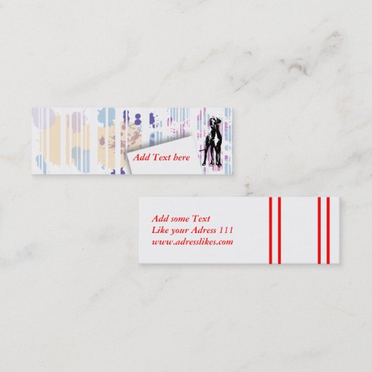 Visitenkarte Dogge (Vorne/Hinten)