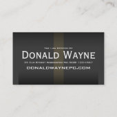 Visitenkarte "Donald Wayne" (Rückseite)