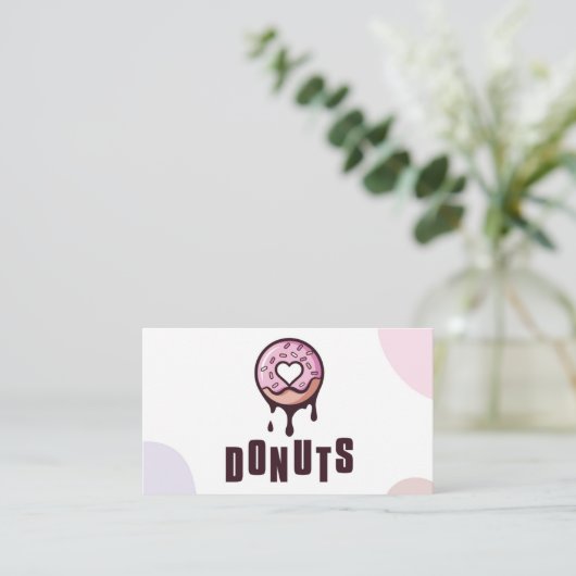 Visitenkarte Donut (Stehend Vorderseite)
