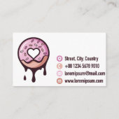Visitenkarte Donut (Rückseite)