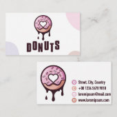 Visitenkarte Donut (Vorne/Hinten)