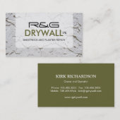 VISITENKARTE DRYWALL COMPANY (Vorne/Hinten)