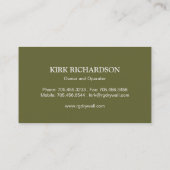 VISITENKARTE DRYWALL COMPANY (Rückseite)