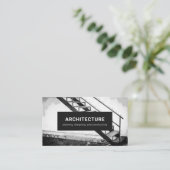 Visitenkarte: Dunkler Architekt Visitenkarte (Stehend Vorderseite)