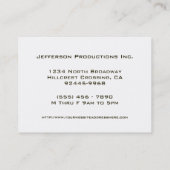 Visitenkarte Earthy Green Grunge Large Company (Rückseite)