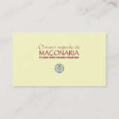 Visitenkarte Editável des CARN Brasiliens (Rückseite)