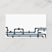 Visitenkarte eines Installers, Reparatur und Servi (Rückseite)