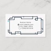 Visitenkarte eines Installers, Reparatur und Servi (Vorderseite)