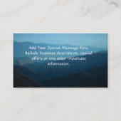 Visitenkarte, einfach zu gestalten online, Mountai Visitenkarte (Rückseite)