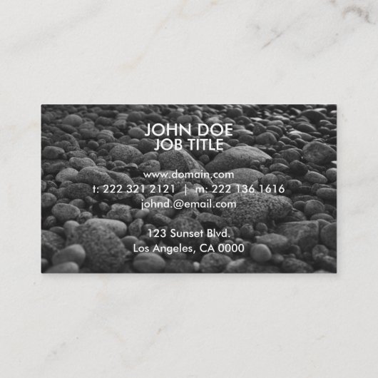 Visitenkarte || einfaches || modern (Rückseite)