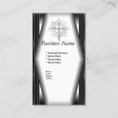 Visitenkarte Elegante Beerdigungsdienste Chrome El (Rückseite)