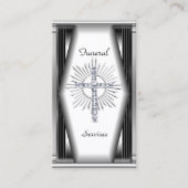 Visitenkarte Elegante Beerdigungsdienste Chrome El (Vorderseite)