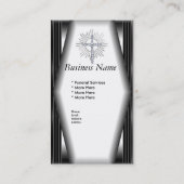 Visitenkarte Elegante Beerdigungsdienste Chrome El (Rückseite)