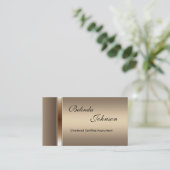 Visitenkarte Elegante Coffee Elite (Stehend Vorderseite)