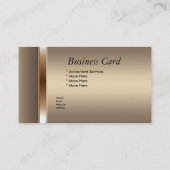 Visitenkarte Elegante Coffee Elite (Rückseite)