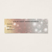 Visitenkarte elegante glitzernde Wimpern (Rückseite)