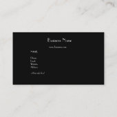 Visitenkarte Elegante Lounge Perlen Collage (Rückseite)