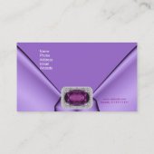 Visitenkarte Elegante Mauve Lila Jewel (Rückseite)