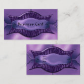 Visitenkarte Elegantes afrikanisches Lila Metall (Vorne/Hinten)