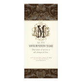 Visitenkarte - Elegantes antikes Gold Barock Werbekarte (Hinten)