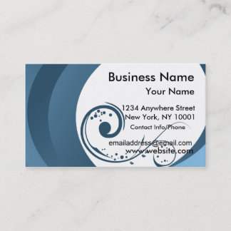 Visitenkarte-elegantes Blau Visitenkarte