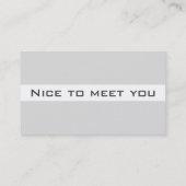 Visitenkarte-elegantes Grau Visitenkarte (Rückseite)