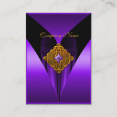 Visitenkarte Elegantes Lila Gold Jewel (Vorderseite)