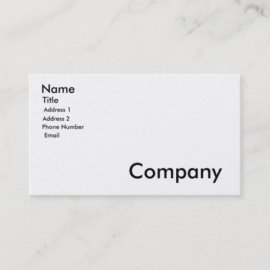 Visitenkarte-Entwürfe Visitenkarte (Vorderseite)