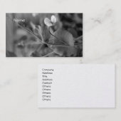 Visitenkarte-Erbsen-Rebe 2 Visitenkarte (Vorne/Hinten)