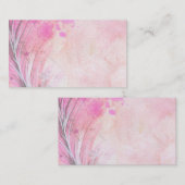 Visitenkarte/Erstellen Sie Ihre eigene rosa Farbe Visitenkarte (Vorne/Hinten)