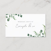 Visitenkarte, Eucalytus Botanicals Visitenkarte (Rückseite)