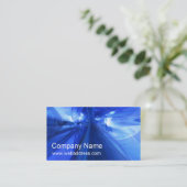 Visitenkarte:Fantastisches Blau Visitenkarte (Stehend Vorderseite)