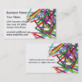 Visitenkarte farbige Bleistifte 2 (Vorne/Hinten)