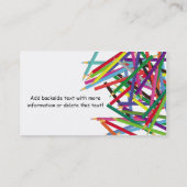 Visitenkarte farbige Bleistifte 2 (Rückseite)