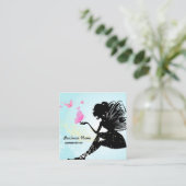 Visitenkarte - Fee, Schmetterling, fantastisch (Stehend Vorderseite)