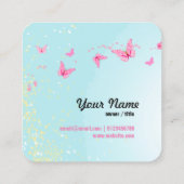 Visitenkarte - Fee, Schmetterling, fantastisch (Rückseite)