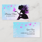 Visitenkarte - Fee, Schmetterling, fantastisch (Vorne/Hinten)