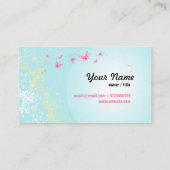 Visitenkarte - Fee, Schmetterling, fantastisch (Rückseite)