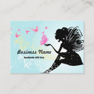 Visitenkarte - Fee, Schmetterling, fantastisch