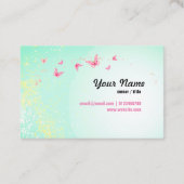 Visitenkarte - Fee, Schmetterling, fantastisch (Rückseite)