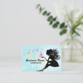 Visitenkarte - Fee, Schmetterling, fantastisch (Stehend Vorderseite)