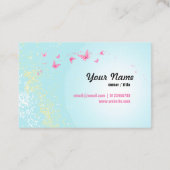 Visitenkarte - Fee, Schmetterling, fantastisch (Rückseite)